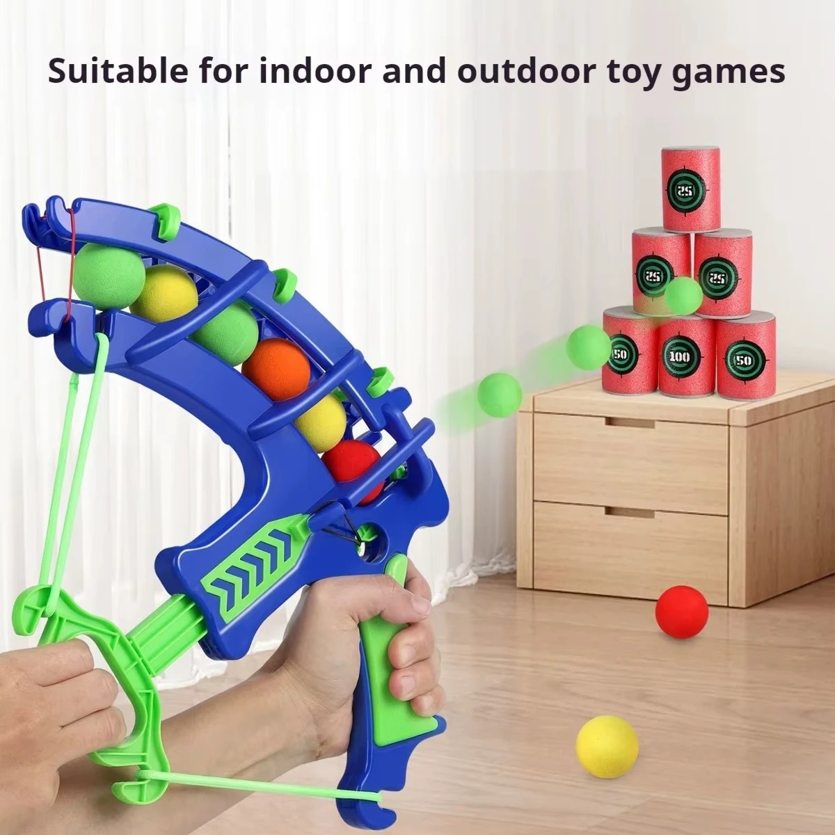 Outdoor Adventure Game - Atma Spor Sapanı Hedefli Baloncuk Tabancası